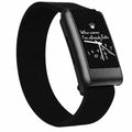 Bracelet tissé Noir — clip noir